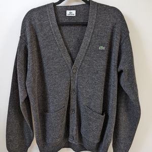 Lacoste gray cardigan